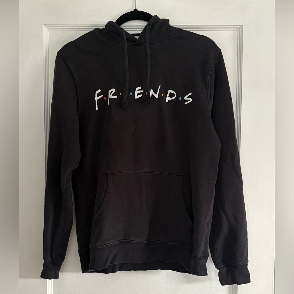 Old Navy Black Friends Graphic Hoodie Size Medium